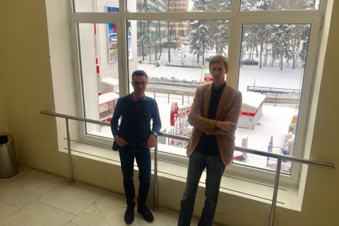 Head of CVRE Department Yu. V. Kozhukhov, and Director of the scientific-engineering center S. V. Kartashov during their working visit to the Russian state University of oil and gas by the name of M. I. Gubkina.