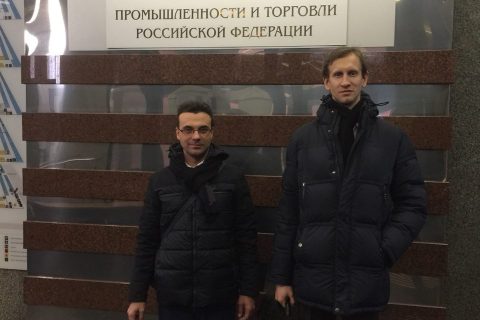 Working visit of the CVRE Department Head Yu. V. Kozhukhov and Director of the scientific and engineering center S. V. Kartashov to the Ministry of industry and trade of the Russian Federation