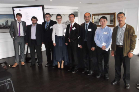 Employees of the scientific and engineering center A. A. Lebedev, L. V. Reshetnikova and A. M. Danilishin at the conference at City University London (2016)