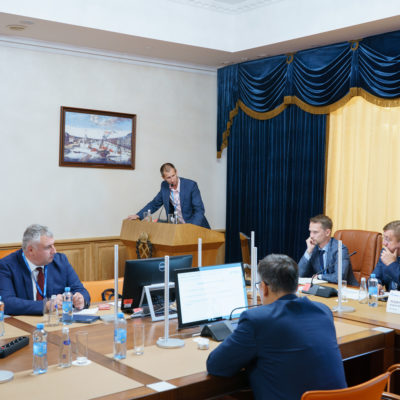 Report by the deputy head of the scientific and engineering group "Compressor, vacuum, refrigeration equipment and gas transport and processing systems" Sergei Vladimirovich Kartashov at the conference on the introduction of innovative products at PJSC Gazprom 2023.