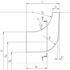 Determination of design characteristics and development of sketches and models of elements of the flow path of the compressor stage of the turbo-expander unit TDA-486/11.8