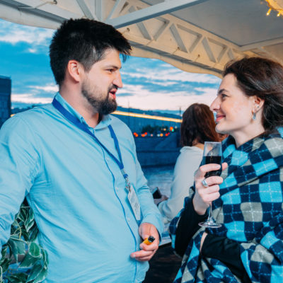 Conference 2023: gala dinner for conference participants on a boat on the Neva River